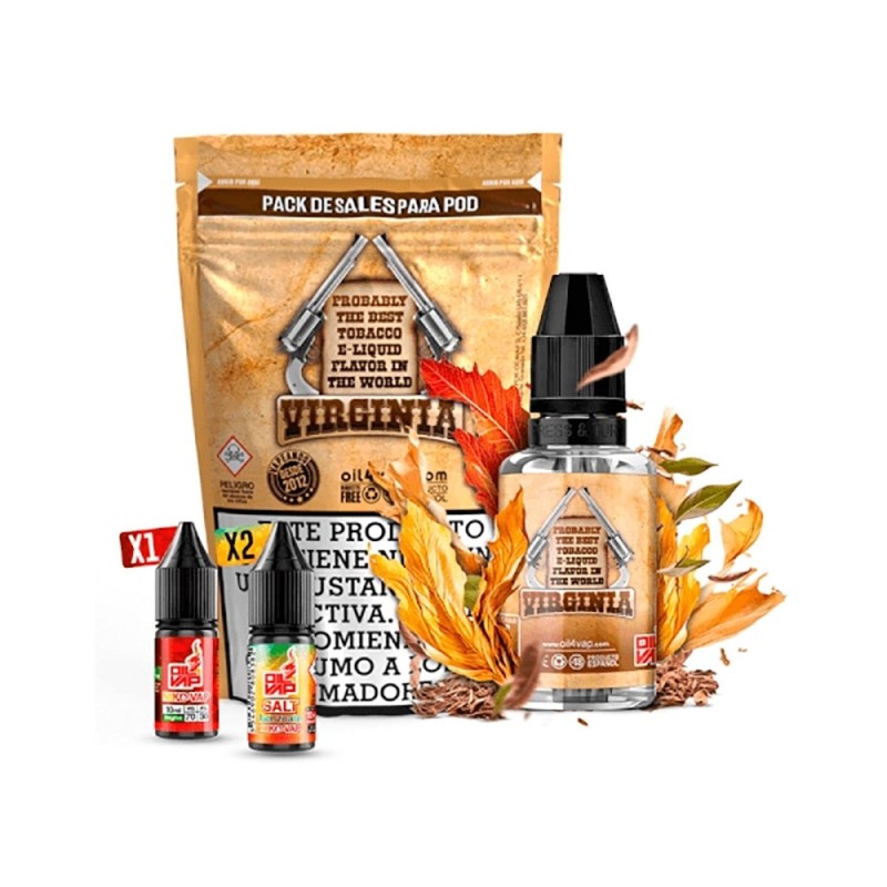 Longfill Oil4vap (Pack) 8/30ml - Virginia