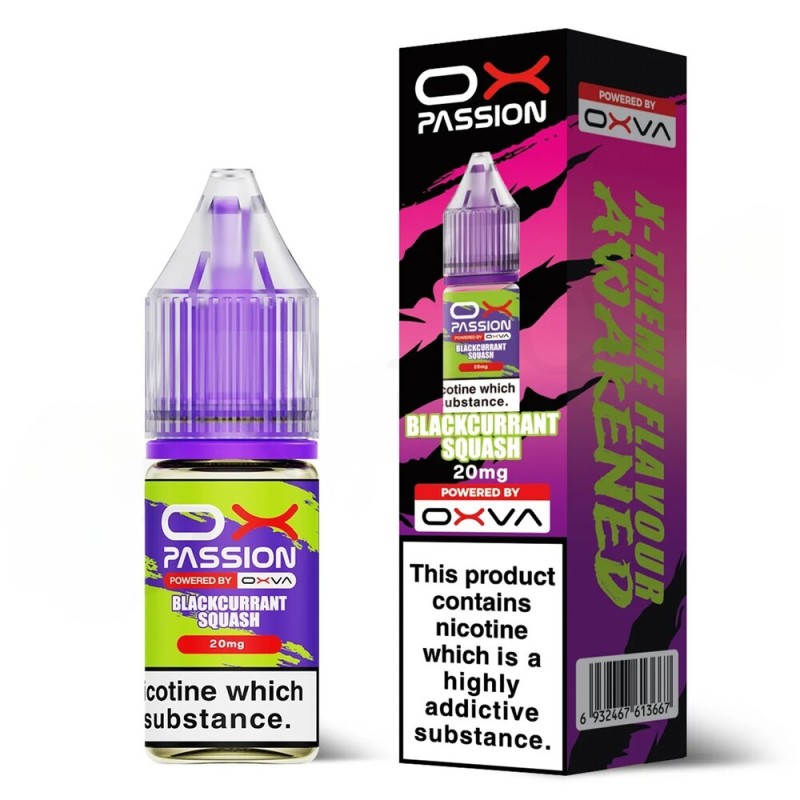 E-liquide OXVA OX Passion Salt 10ml - Blackcurrant Squash 20mg