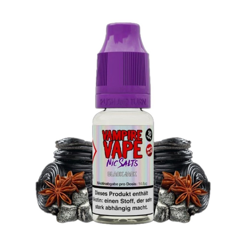 E-liquide Vampire Vape Salt - Black Jack 10mg 10ml | EliqVapoteur