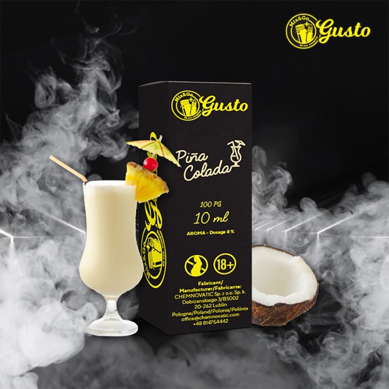 Arôme Mix and Go Gusto 10 ml - Piña Colada | EliqVapoteur