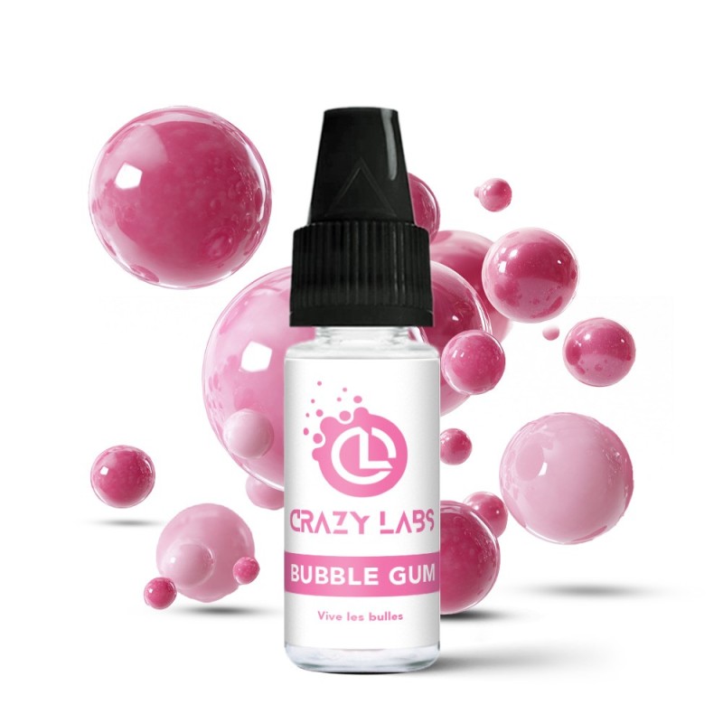 Crazy Labs E-liquid 10ml - Bubble Gum 6mg | EliqVapoteur