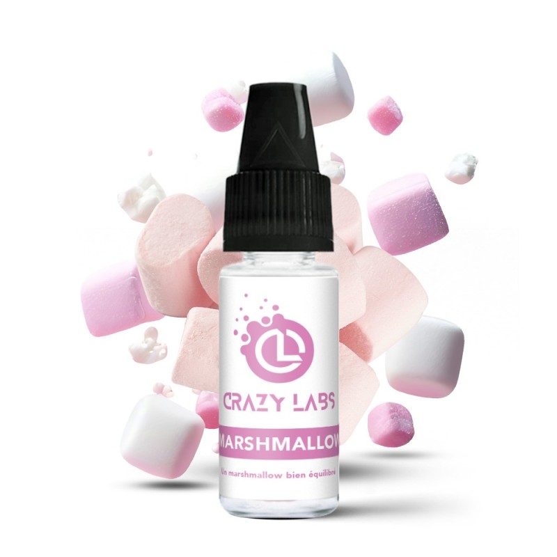 Crazy Labs E-liquid 10ml - Marshmallow 6mg | EliqVapoteur