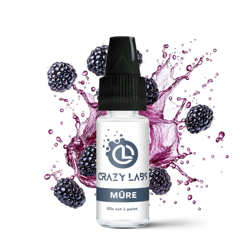 E-liquide Crazy Labs 10ml - Mûre 12mg | EliqVapoteur