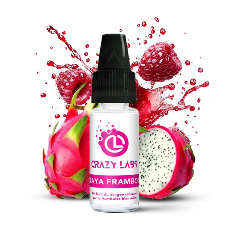 Crazy Labs E-liquid 10ml - Pitaya Framboise 12mg | EliqVapoteur