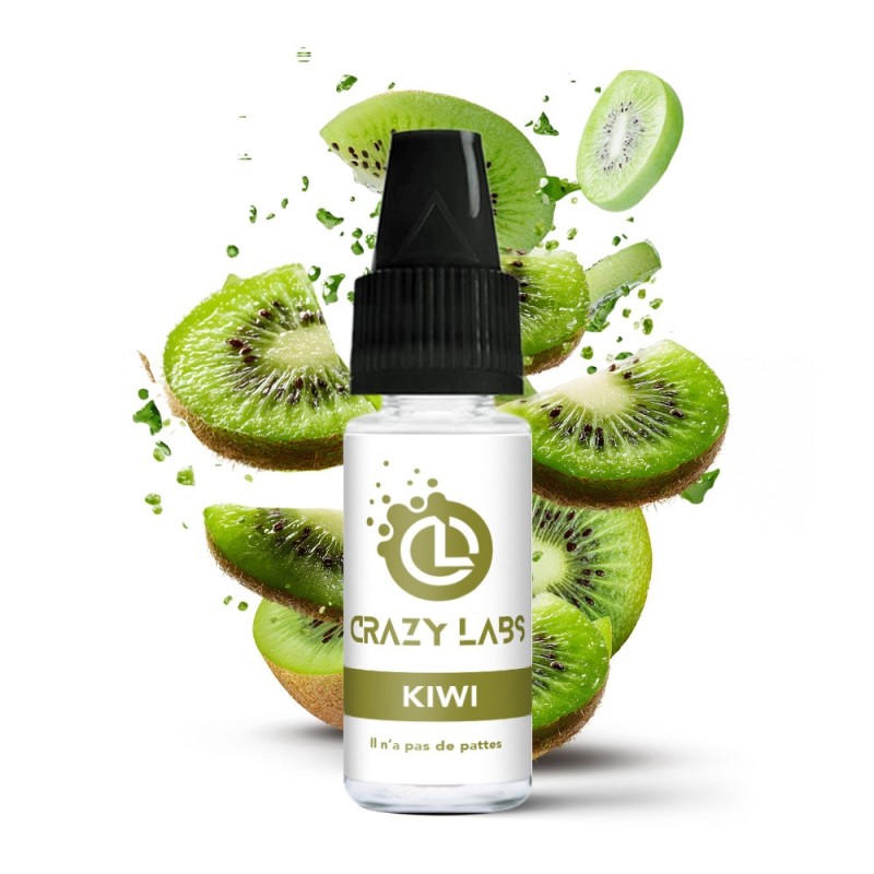 E-liquide Crazy Labs 10ml - Kiwi 12mg | EliqVapoteur