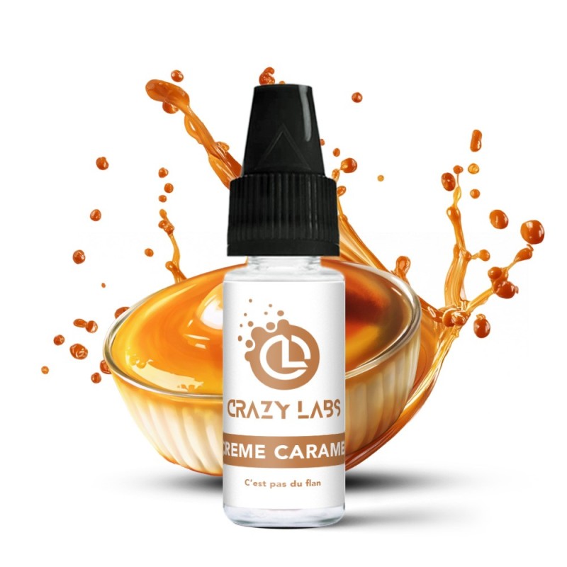 Crazy Labs E-liquid 10ml - Crème Caramel 12mg | EliqVapoteur