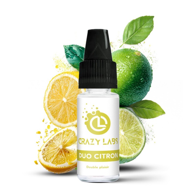 Liquid Crazy Labs 10ml - Duo Citron 6mg | EliqVapoteur