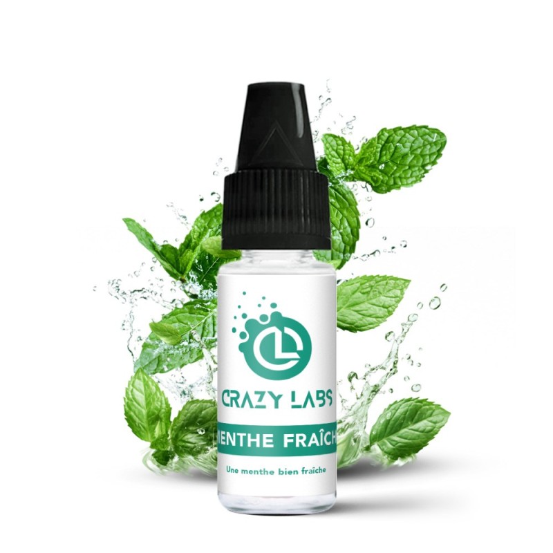 Crazy Labs E-liquid 10ml - Menthe Fraîche 12mg | EliqVapoteur