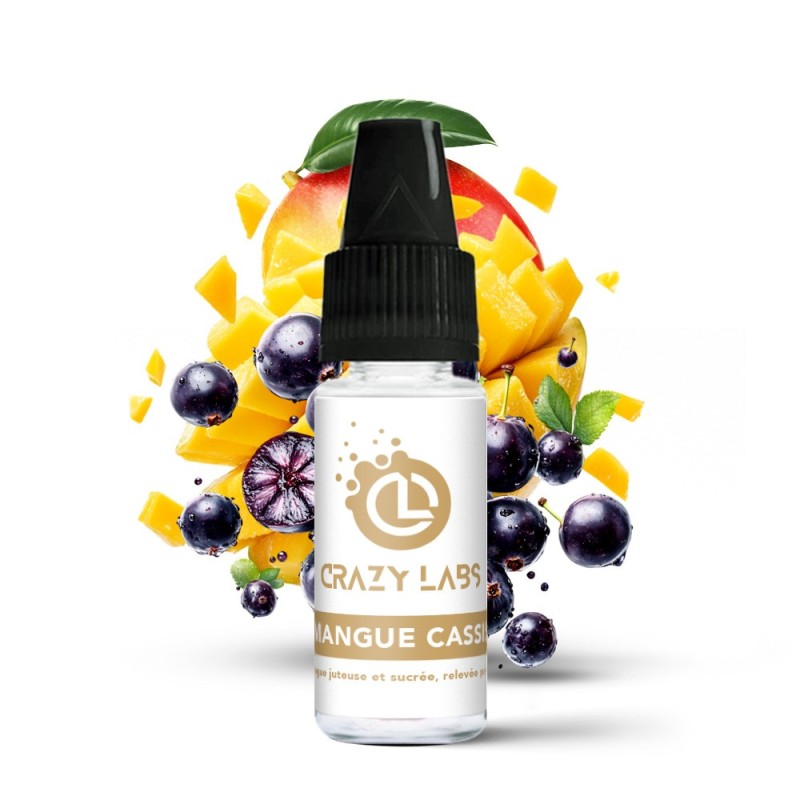 E-liquide Crazy Labs 10ml - Mangue Cassis 6mg | EliqVapoteur