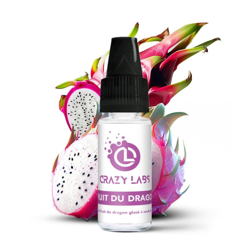Liquid Crazy Labs 10ml - Fruit Du Dragon 12mg | EliqVapoteur