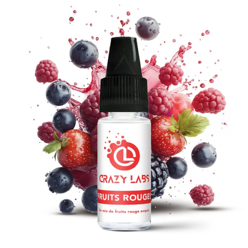 Crazy Labs E-liquid 10ml - Fruits Rouges 6mg | EliqVapoteur