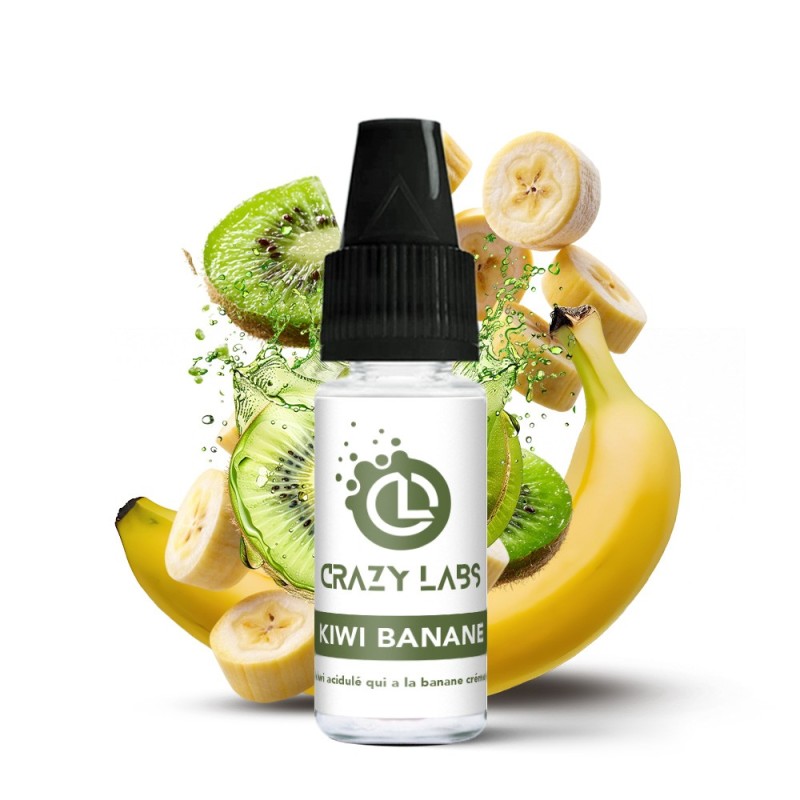 Crazy Labs E-liquid 10ml - Kiwi Banane 6mg | EliqVapoteur