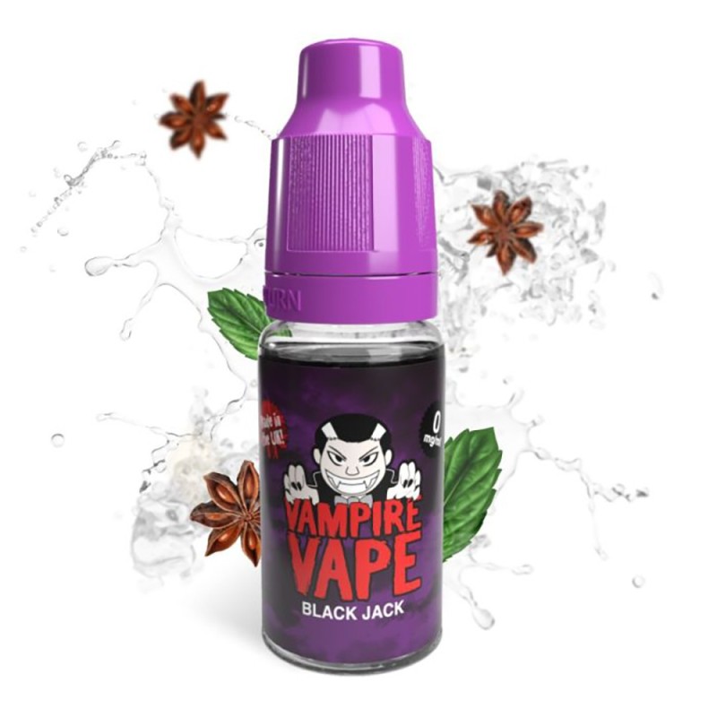 E-Liquid Vampire Vape Black Jack 10ml 12mg | EliqVapoteur