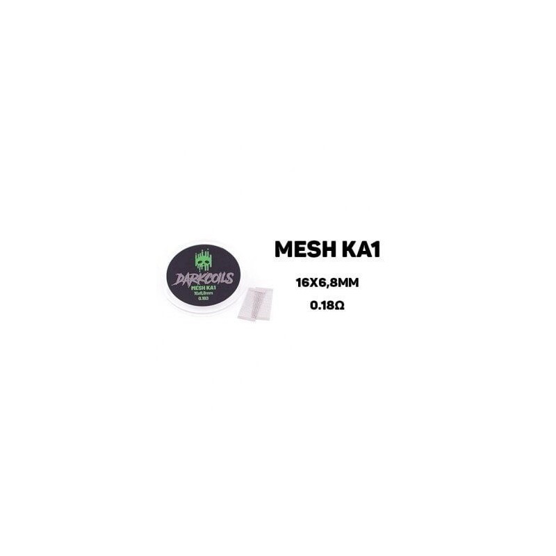 Grille DARK COILS - MESH KA1 16x6.8mm 0.18ohm (2 pièces) | Eliq Vapoteur