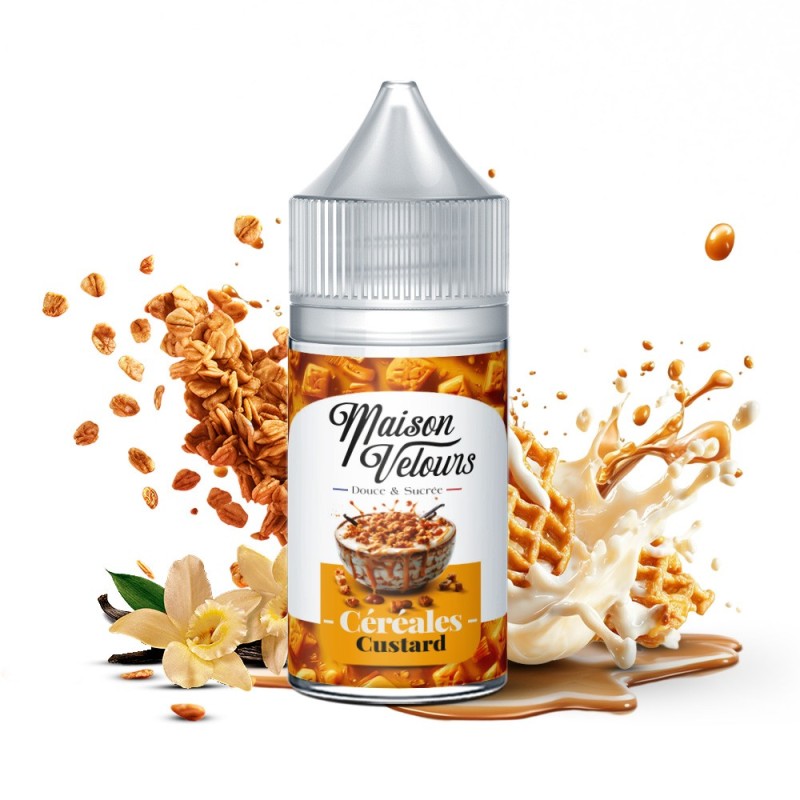 Arôme Maison Velours 30ml - Céréales Custard | EliqVapoteur