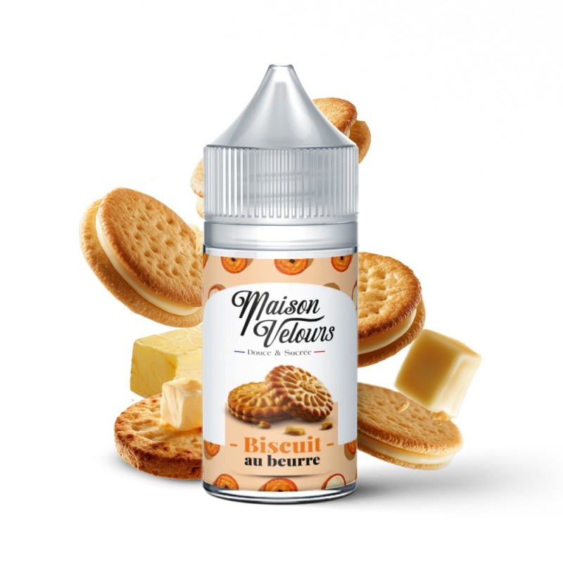 Arôme Maison Velours 30ml - Biscuit Au Beurre | EliqVapoteur