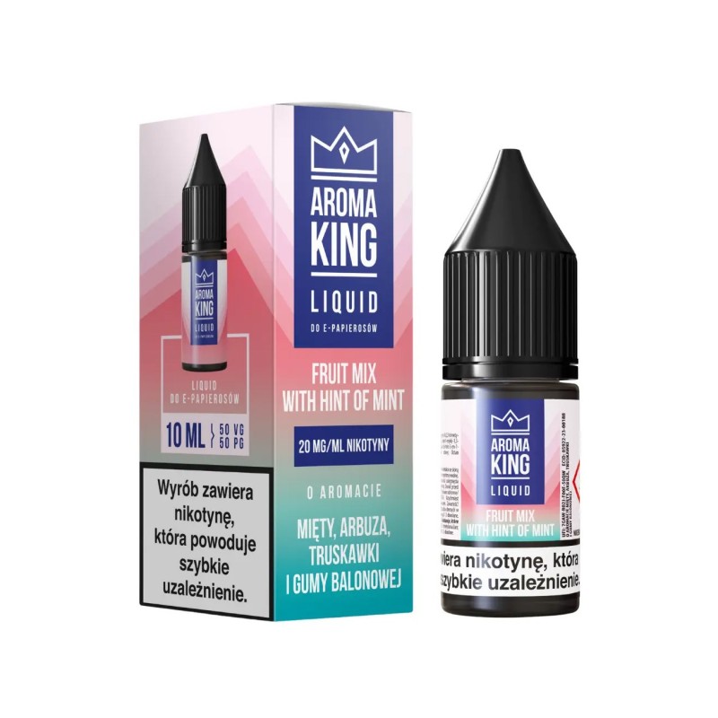 Liquid Aroma King Salt V2 10ml - Fruit Mix With Hint Of Mint 20mg | EliqVapoteur