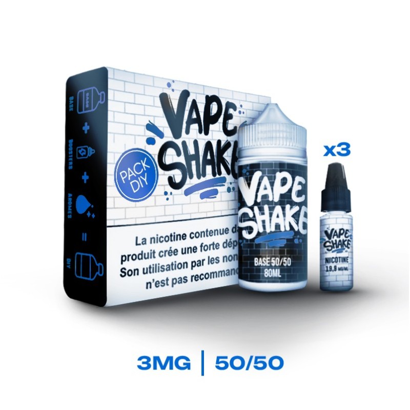 Vape Shake Pack Diy - 3MG 50/50 200ML | Eliq Vapoteur