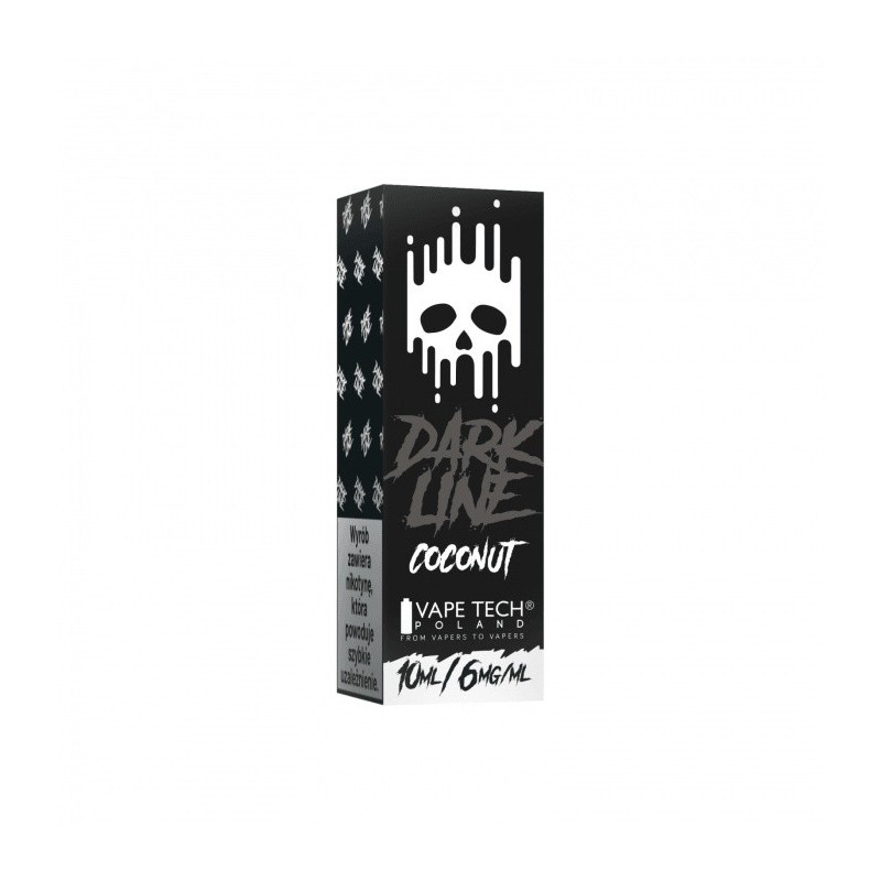 Liquid DARK LINE 10ml - Coconut 6mg (A25) | Eliq Vapoteur