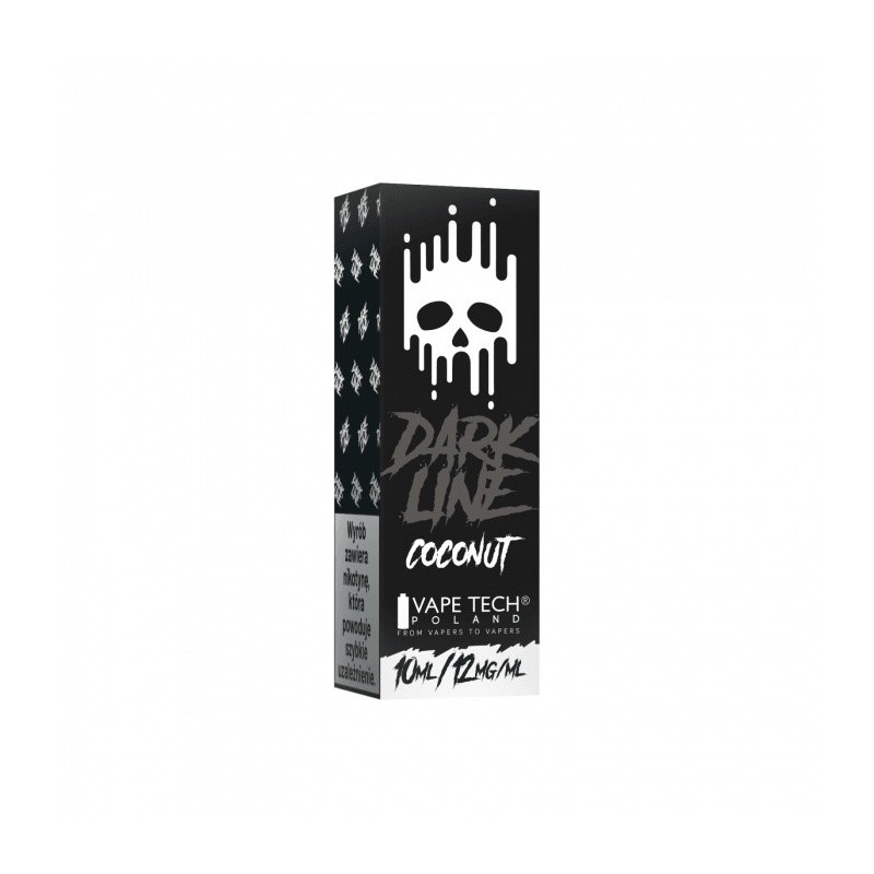 Liquid DARK LINE 10ml - Coconut 12mg (A25) | Eliq Vapoteur