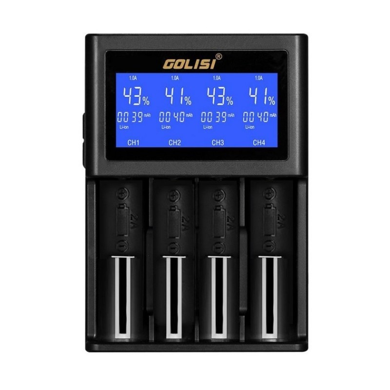 Golisi S4 2.0A Smart Charger with LCD Screen | Eliq Vapoteur