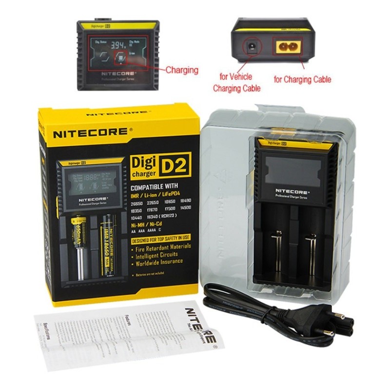 Ładowarka - Nitecore Digicharger D2 | Eliq Vapoteur