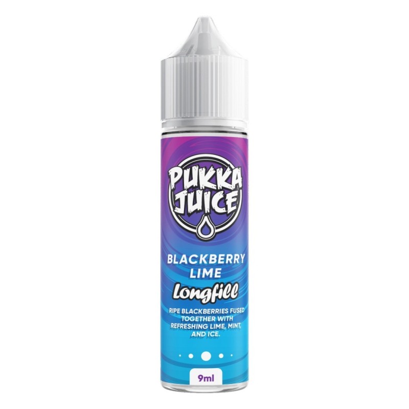 Longfill Pukka Juice 9/60ml - Mûre Citron Vert | Eliq Vapoteur