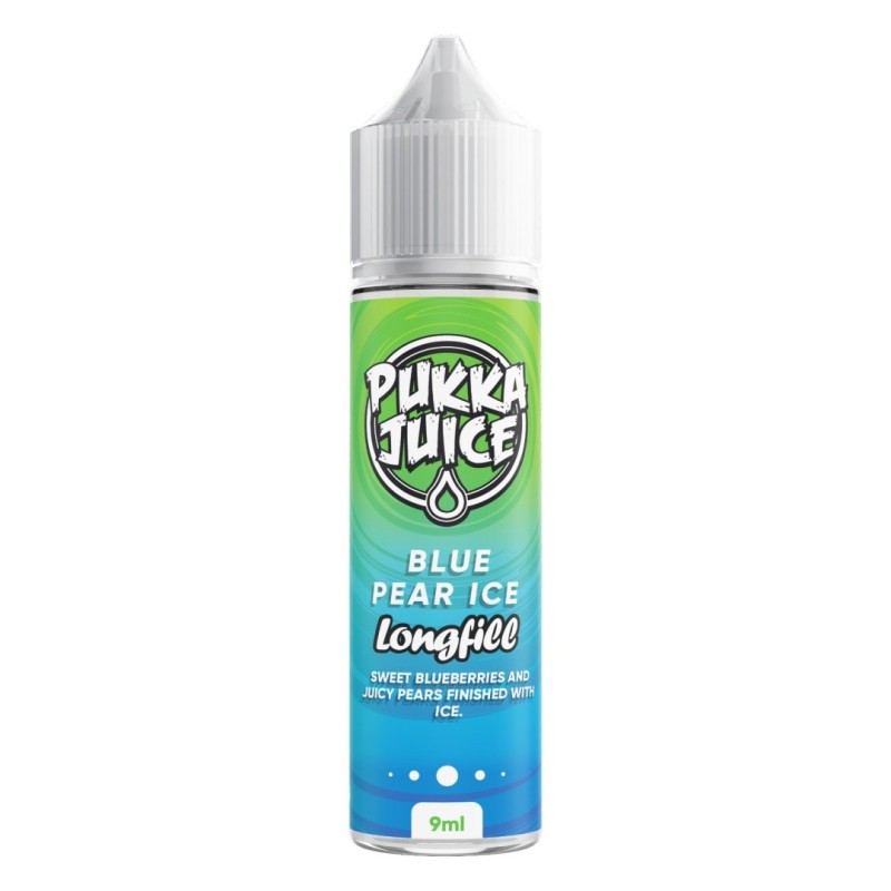 Longfill Pukka Juice 9/60ml - Blue Pear Ice | Eliq Vapoteur