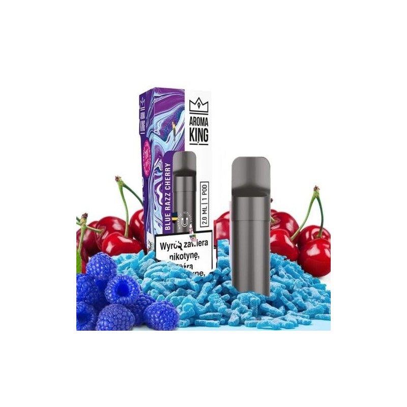 Aroma King Pod Cartridge - Blue Razz Cherry | EliqVapoteur