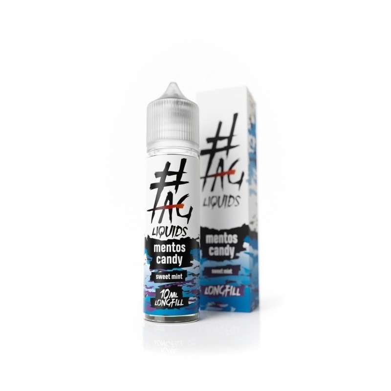Longfill Hasztag TAG 10/60ml - Mentos Candy (A25) | Eliq Vapoteur