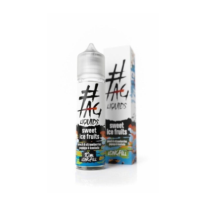Longfill Hasztag TAG 10/60ml - Sweet Ice Fruits (A25) | Eliq Vapoteur