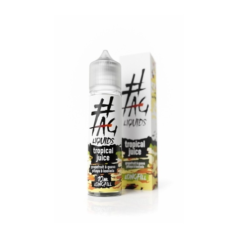 Longfill Hasztag TAG 10/60ml - Tropical Juice (A25) | Eliq Vapoteur