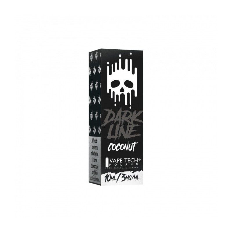 Liquid DARK LINE 10ml - Coconut 3mg (A25) | Eliq Vapoteur