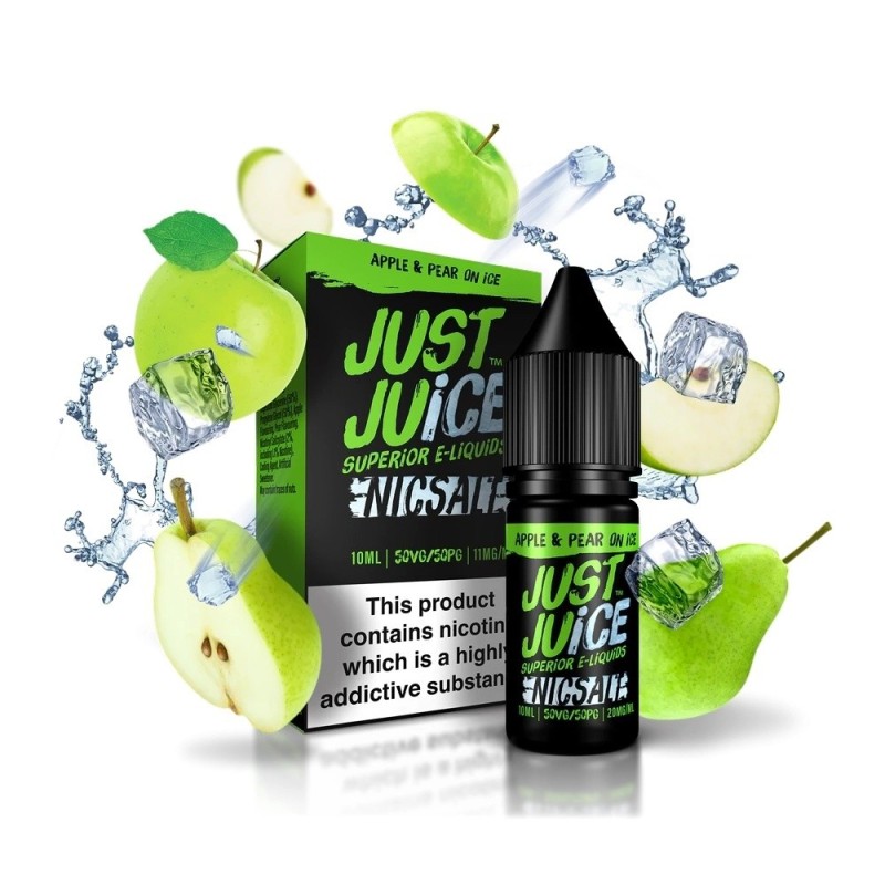 Liquid Just Juice 10ml - Apple & Pear on Ice 20mg (A25) | Eliq Vapoteur