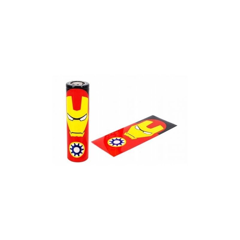 Heat Shrink Sleeve - Iron Man - for 18650 Battery | Eliq Vapoteur