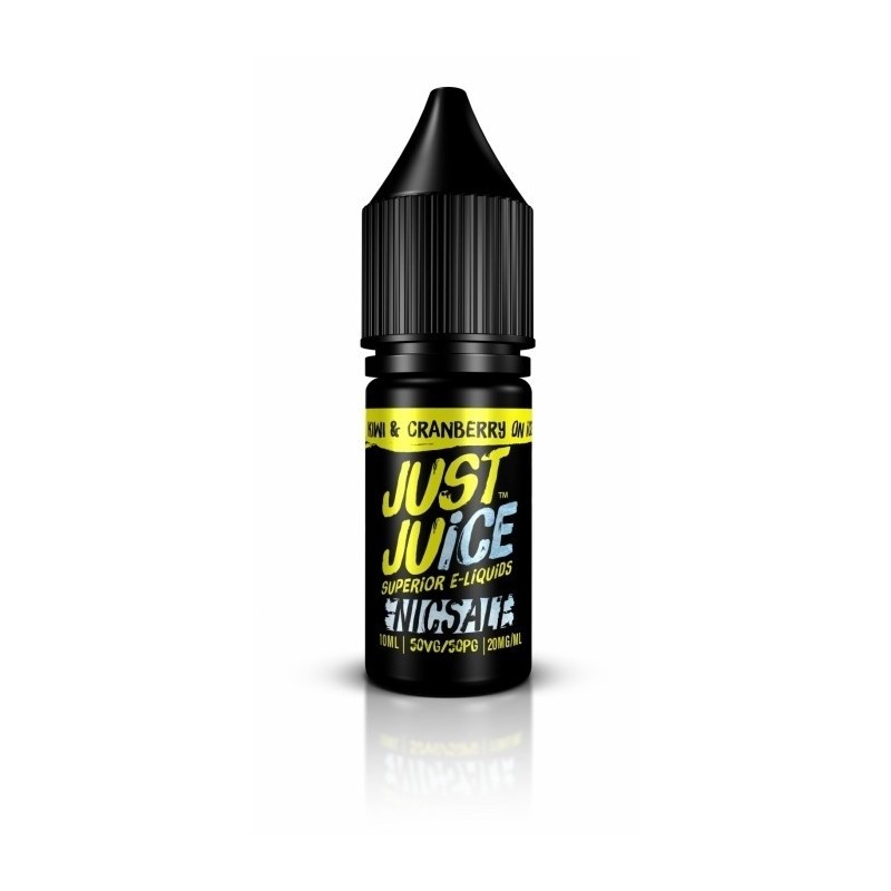 Liquide Just Juice 10ml - Kiwi & Canneberges sur Glace 11mg | Eliq Vapoteur