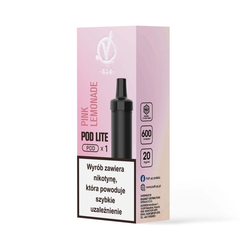 Kartridż Wkład Cubo Pod 20mg 2ml - Pink Lemonade (A25) | Eliq Vapoteur