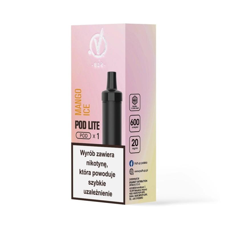 Kartridż Wkład Cubo Pod 20mg 2ml - Mango Ice (A25) | Eliq Vapoteur
