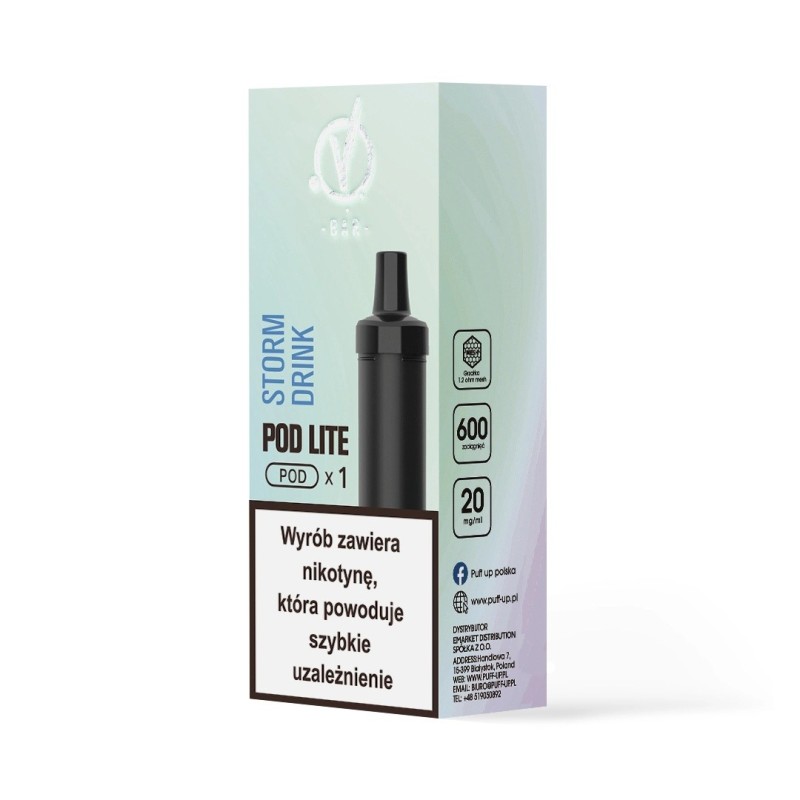 Kartridż Wkład Cubo Pod 20mg 2ml - Storm Drink Ice (A25) | Eliq Vapoteur