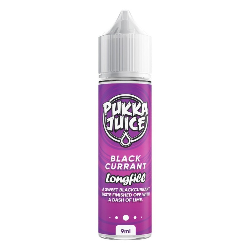 Longfill Pukka Juice 9/60ml - Cassis | Eliq Vapoteur