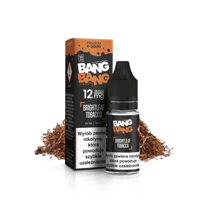 Liquid BANG BANG 10ml - Brightleaf Tobacco 12mg (A25) | Eliq Vapoteur