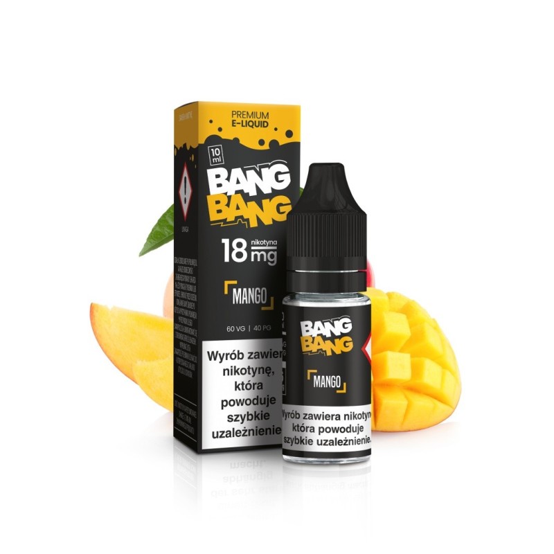 Liquid BANG BANG 10ml - Mango 18mg (A25) | Eliq Vapoteur