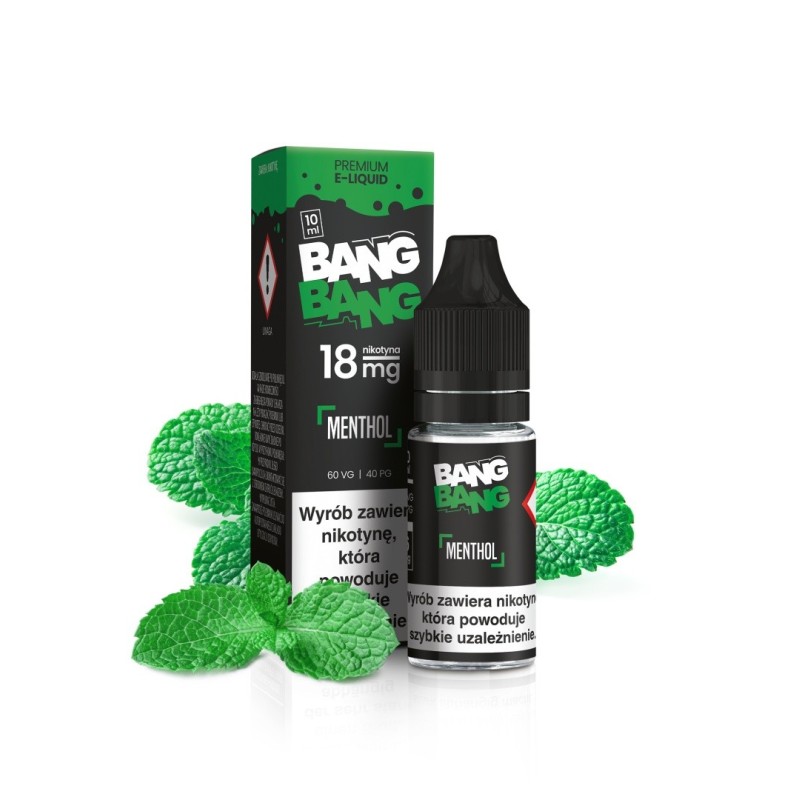 Liquid BANG BANG 10ml - Menthol 18mg (A25) | Eliq Vapoteur