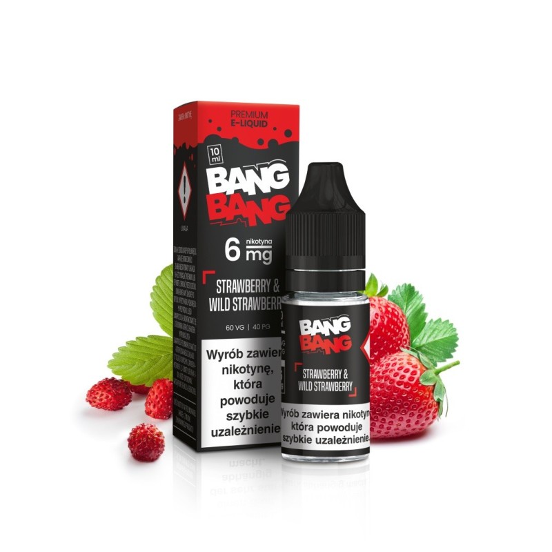 E-liquide BANG BANG 10ml - Fraise & Fraise Sauvage 6mg | EliqVapoteur