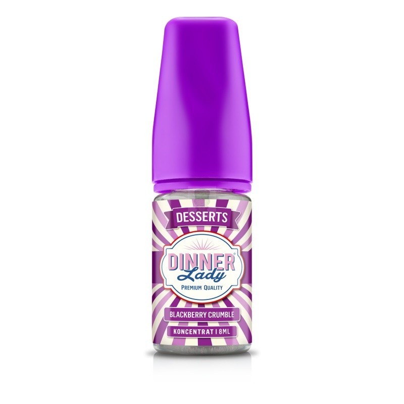 Longfill Dinner Lady 8/30ml - Blackberry Crumble | Eliq Vapoteur
