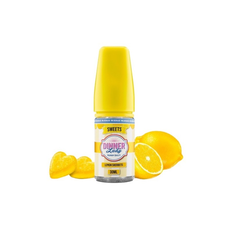Longfill Dinner Lady 7/30ml - Lemon Sherbets ice | Eliq Vapoteur