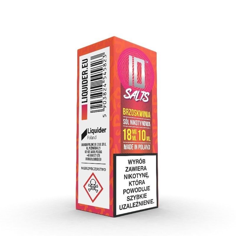 Liquid ID Salt - 10ml Brzoskwinia 18mg  (A25) | Eliq Vapoteur