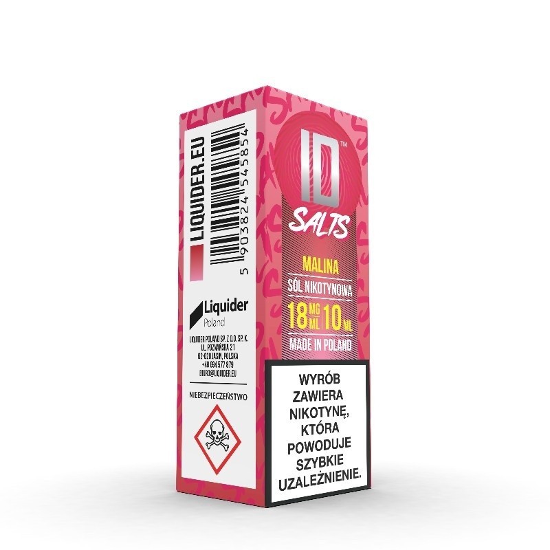 E-liquide ID Salt - 10ml Framboise 18mg | EliqVapoteur