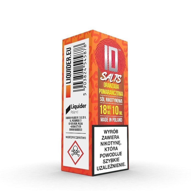 Liquid ID Salt - 10ml Oranżada Pomarańczowa 18mg  (A25) | Eliq Vapoteur