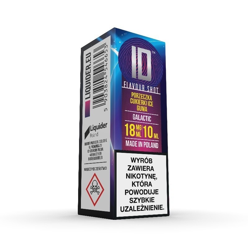 E-liquide ID - 10ml Galactic 18mg | EliqVapoteur